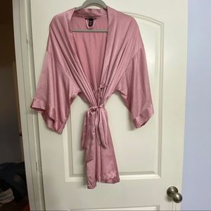 Victoria’s Secret Pink Silk Robe -M/L